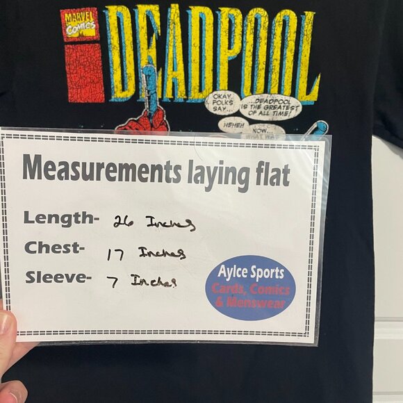 Share Deadpool T-Shirt Mens Small Black Retro Marvel Comic Book Cover Graphic Te - Picture 2 of 7